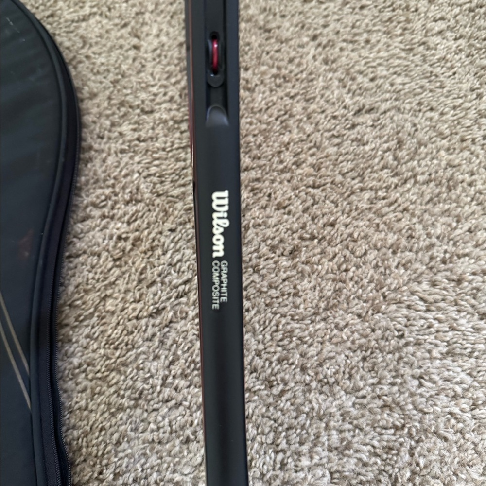 Vintage Wilson Jack Kramer Staff PWS Braided Graphite TENNIS RACQUET 4 1/2" L4 - Picture 4 of 10